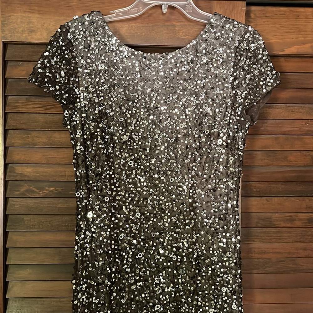 Adrianna Papell Sequined Gown